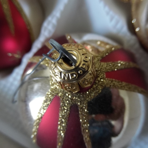 Trim A Home Handcrafted Glass Ornaments Poland 5pc - Picture 7 of 8